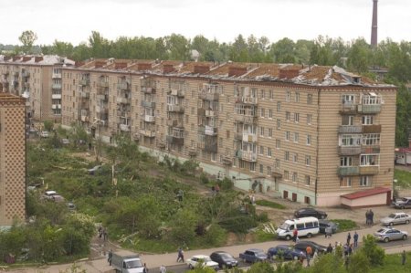 Последствия торнадо в Краснозаводске