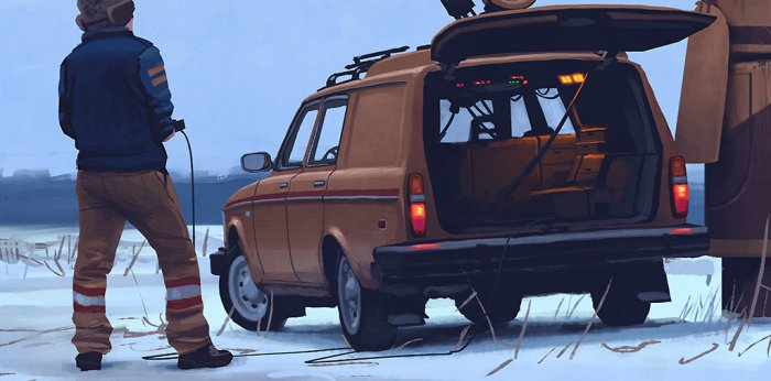 Artworks by Simon Stalenhag