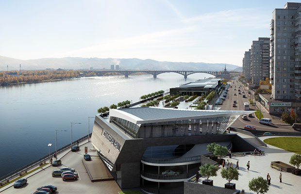 ТРЦ «Галерея Енисей» на набережной в Красноярске откроют к осени