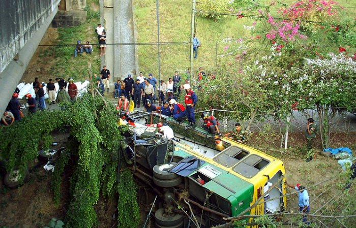 В Венесуэле пассажиры автобуса насмерть забили грабителя