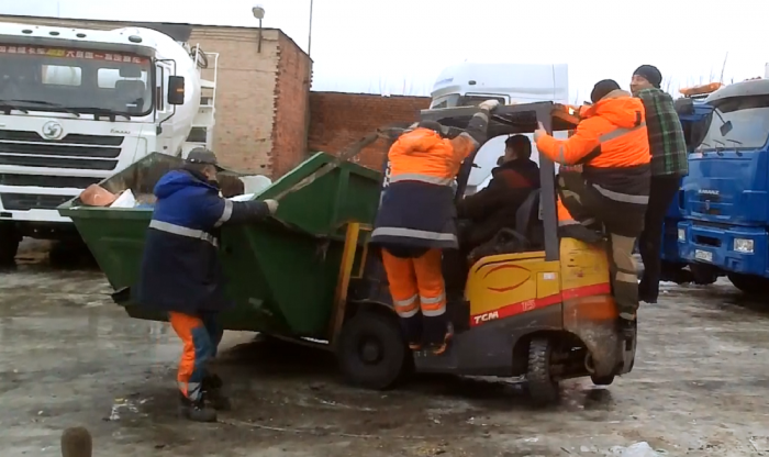 Подборка неудач и дураков на вилочном погрузчике #3