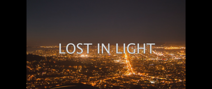 Ночное небо в условиях светового загрязнения.