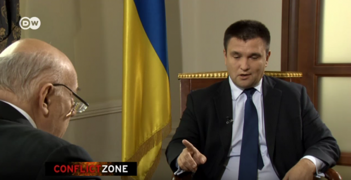 Неудобное интервью DW c главой МИД Украины