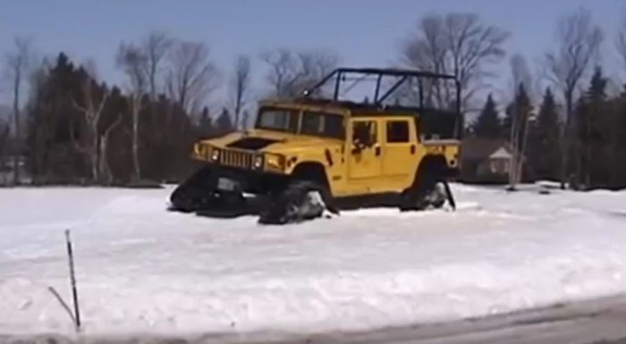 Хаммер на гусеницах! Внедорожник мечты!