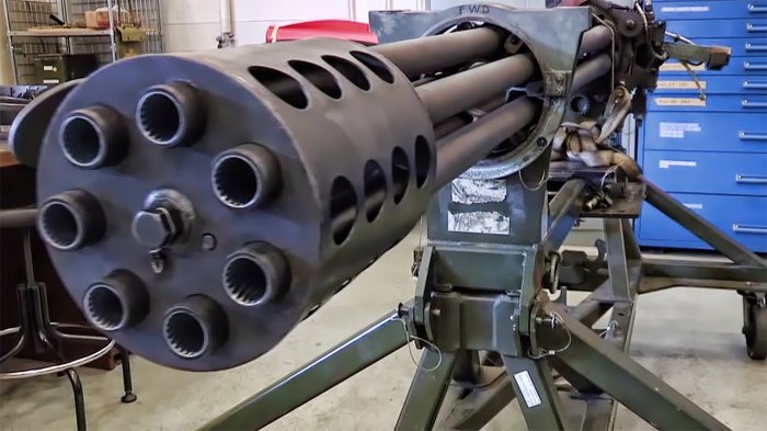 GAU-8 Avenger. Авиационная пушка 7 стволов, калибр 30 мм.