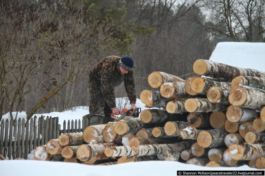 Один день американки в российской деревне Один день американки в российской деревне