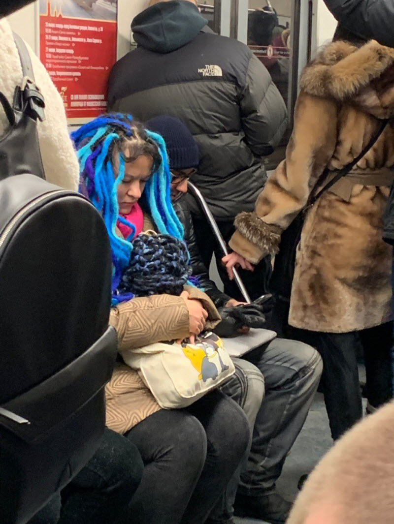 Модники из российского метрополитена