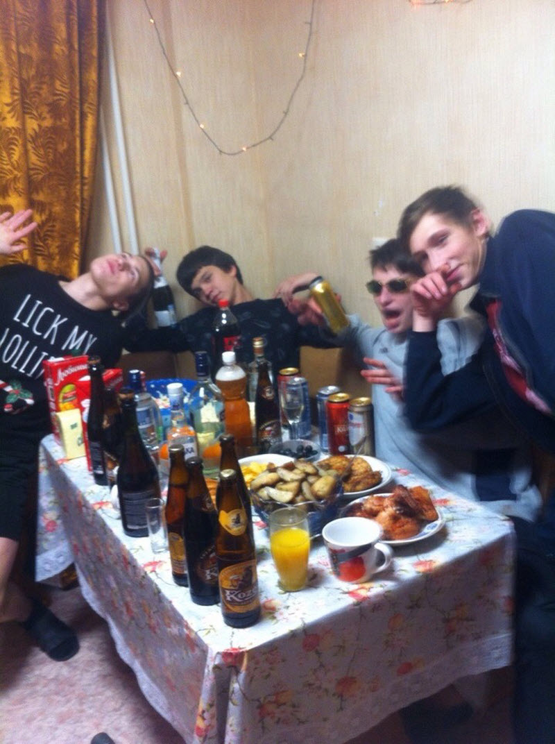 Молодёжные пьянки и вечеринки