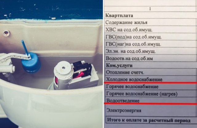 Сколько стоит один смыв воды в унитазе?