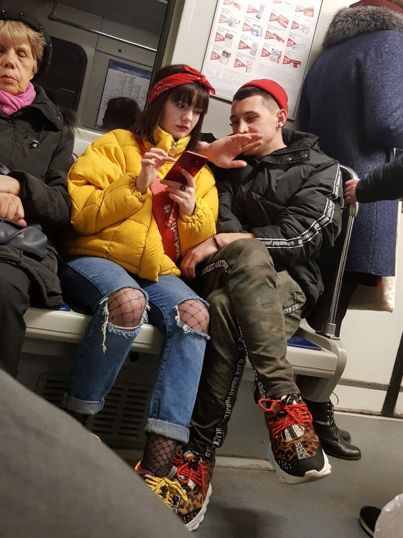 Модники из российского метрополитена
