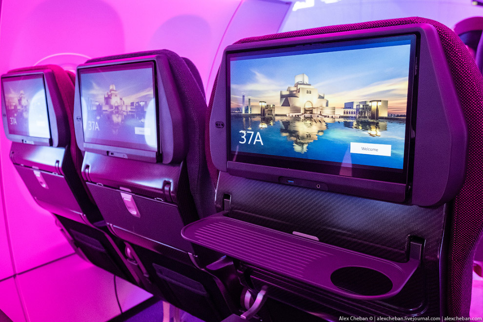 Эконом класс в самолетах Qatar Airways Эконом класс в самолетах Qatar Airways