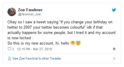 После флешмоба в Twitter со сменой даты рождения, множество аккаунтов были заблокированы После флешмоба в Twitter со сменой даты рождения, множество аккаунтов были заблокированы