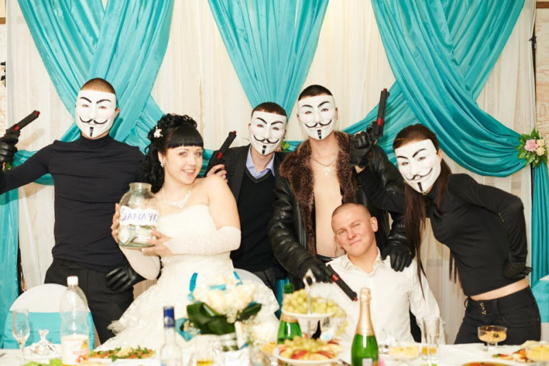 Забавные свадебные фотографии