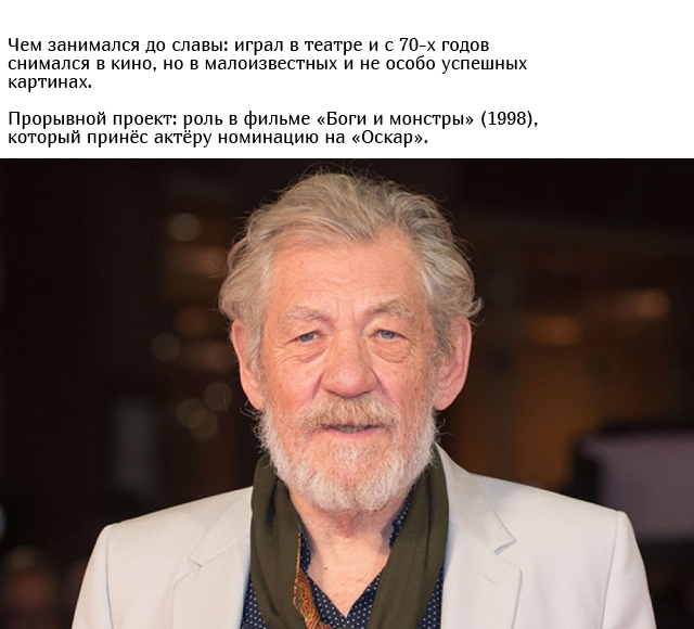 Знаменитости, которые стали известны лишь только в зрелом возрасте