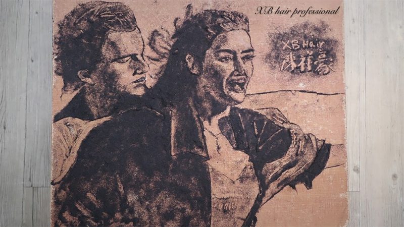 Картины из волос от китайского парикмахера Картины из волос от китайского парикмахера
