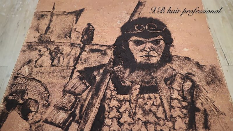Картины из волос от китайского парикмахера Картины из волос от китайского парикмахера