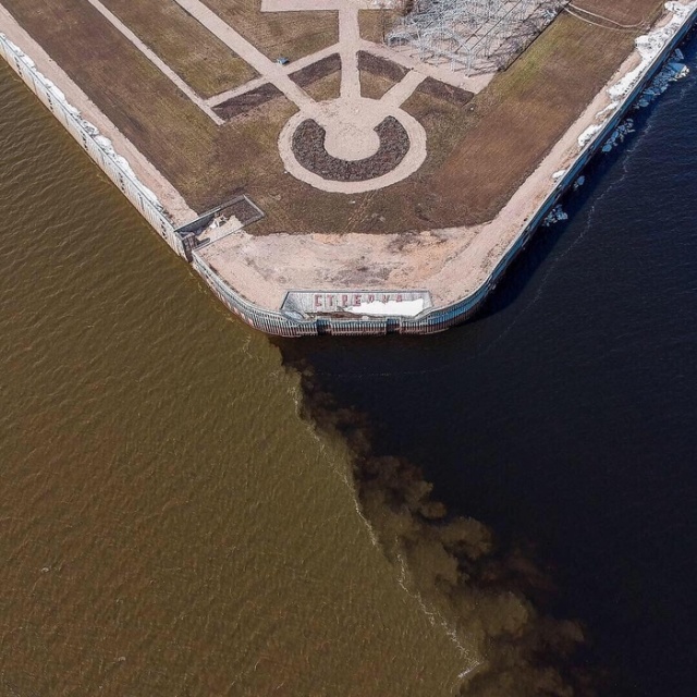 Слияние рек в Нижнем Новгороде