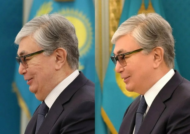 Временный глава Казахстана Касым-Жомарт Токаев с "омоложенным" лицом