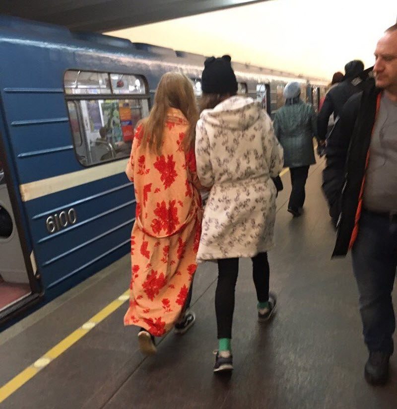 Модники из российского метрополитена