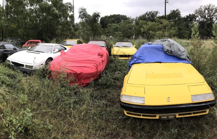В США найдено поле с заброшенными автомобилями Ferrari В США найдено поле с заброшенными автомобилями Ferrari