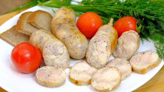 Как самому сделать колбасу из курицы Как самому сделать колбасу из курицы