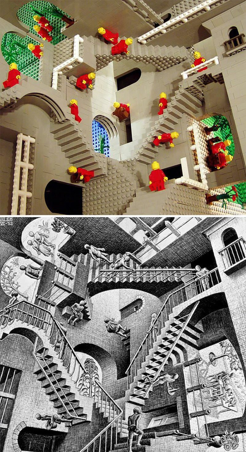Шедевры искусства, собраннные из LEGO Шедевры искусства, собраннные из LEGO