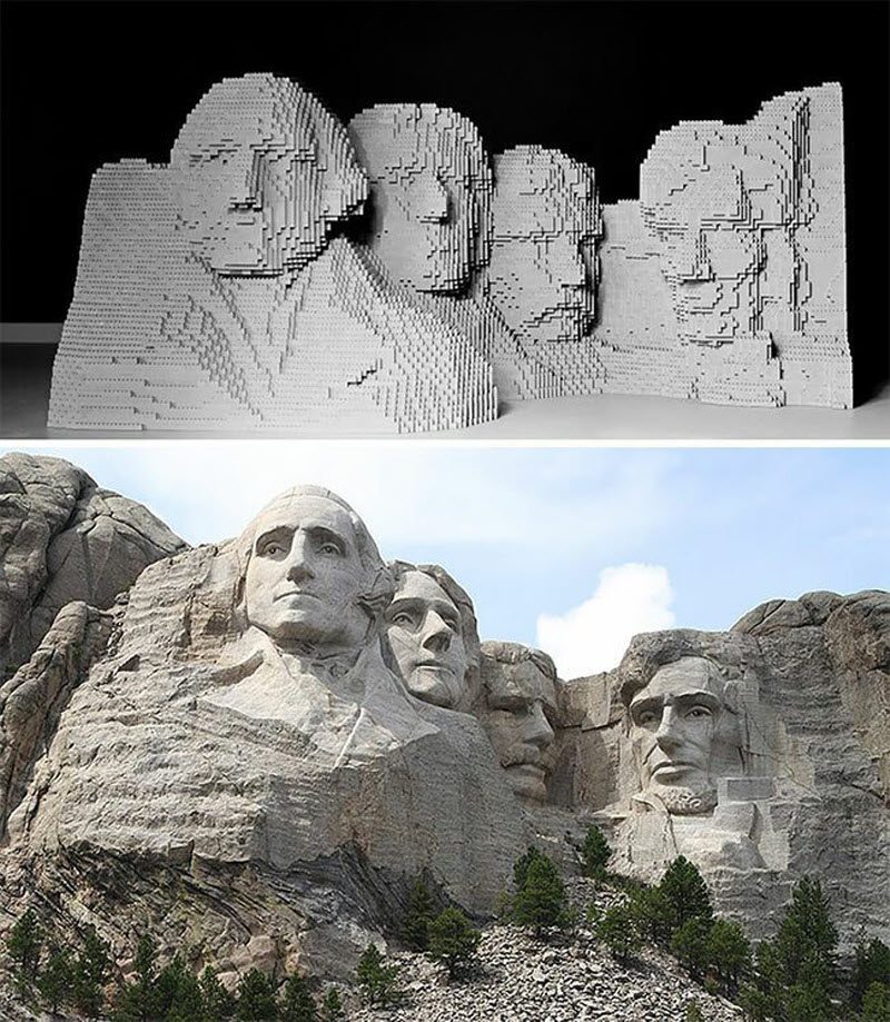 Шедевры искусства, собраннные из LEGO Шедевры искусства, собраннные из LEGO