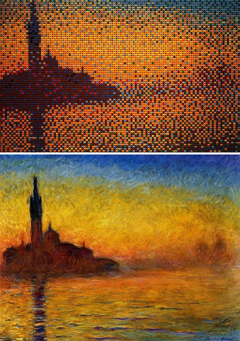 Шедевры искусства, собраннные из LEGO Шедевры искусства, собраннные из LEGO