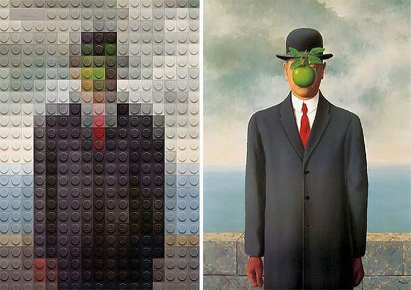 Шедевры искусства, собраннные из LEGO Шедевры искусства, собраннные из LEGO