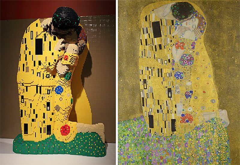 Шедевры искусства, собраннные из LEGO Шедевры искусства, собраннные из LEGO
