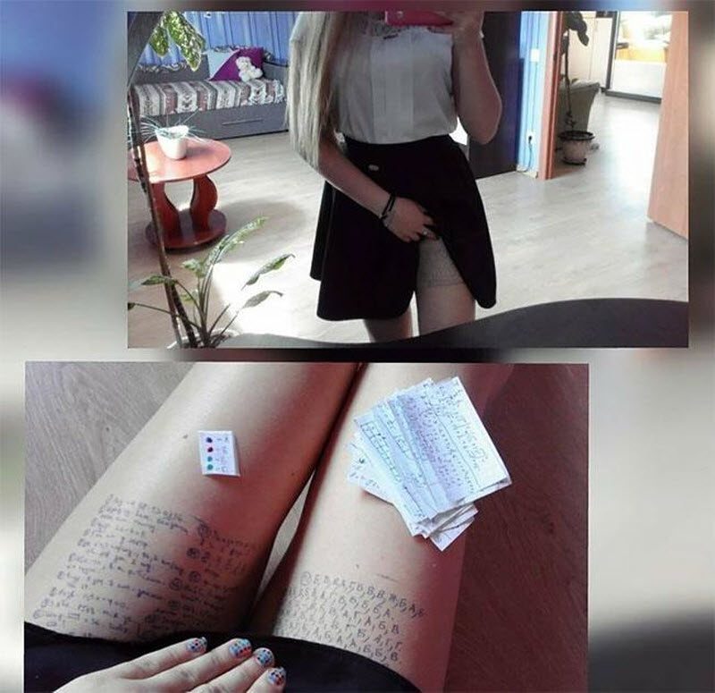 Наши девушки всегда готовы к экзаменам