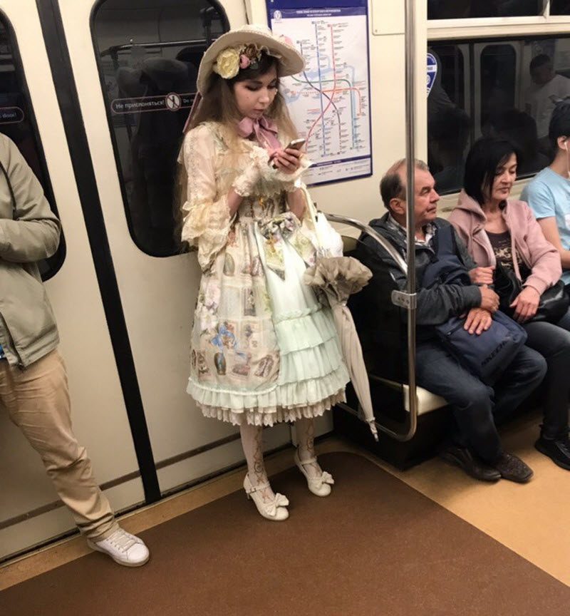 Модники из российского метрополитена