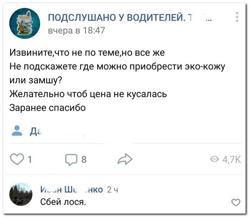 Забавные комментарии из социальных сетей 23.07.19