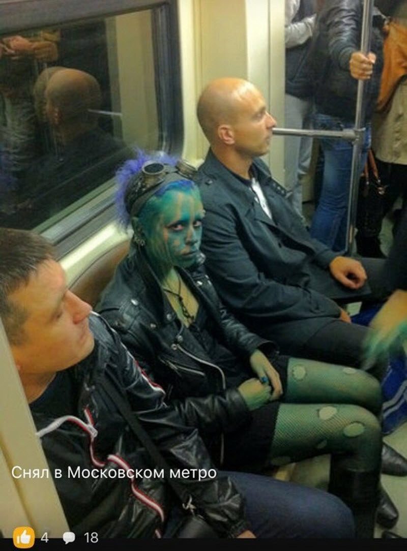 Модники из российского метрополитена