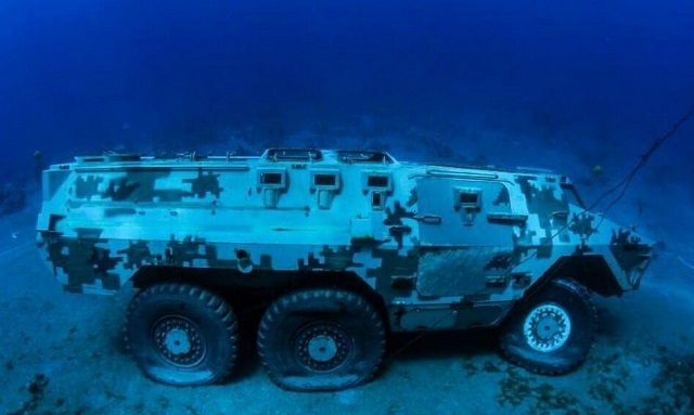 В Иораднии открыли подводный музей военной техники