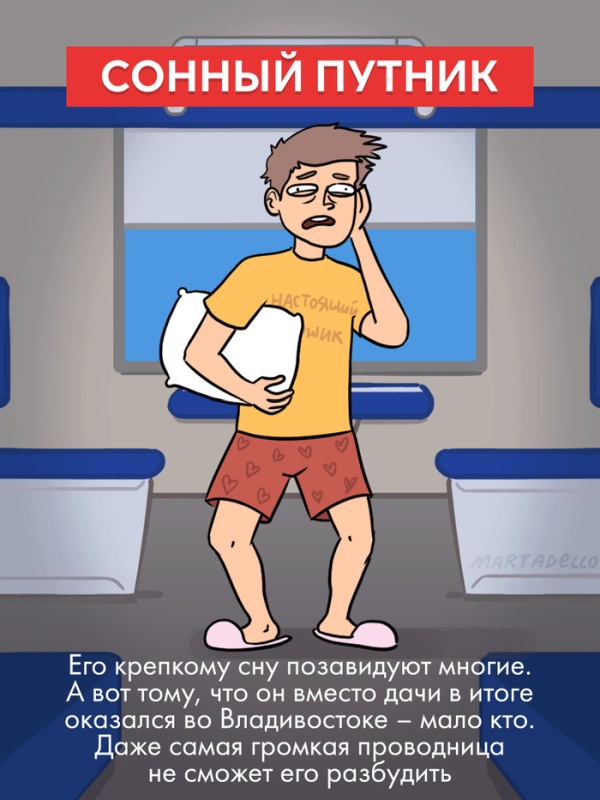 Типичные пассажиры поездов