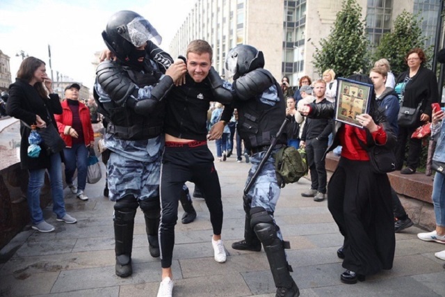 3 августа в Москве прошел митинг "Вернем себе право на выборы"