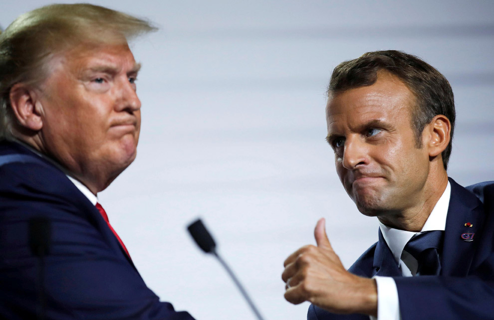 Забавные кадры саммита G7 2019 Забавные кадры саммита G7 2019