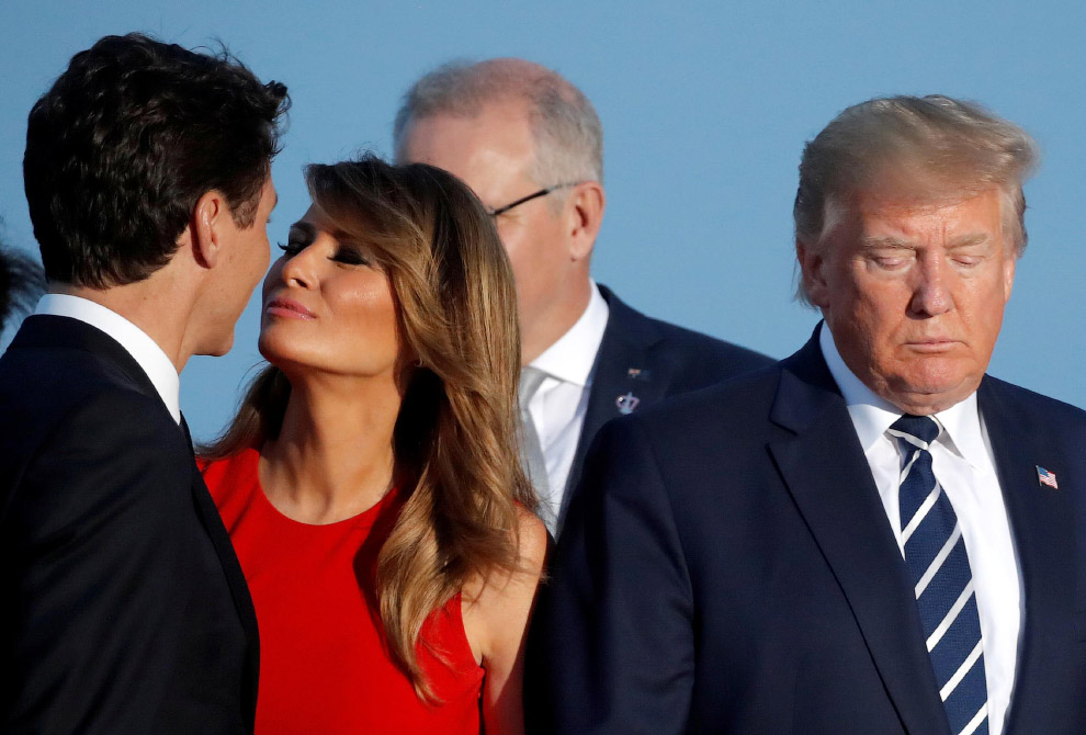 Забавные кадры саммита G7 2019 Забавные кадры саммита G7 2019