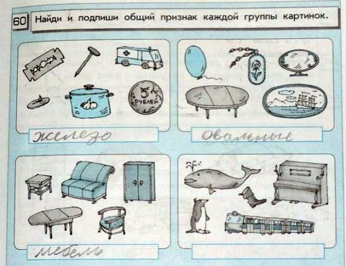 Неадекватные задания из школьных учебников Неадекватные задания из школьных учебников