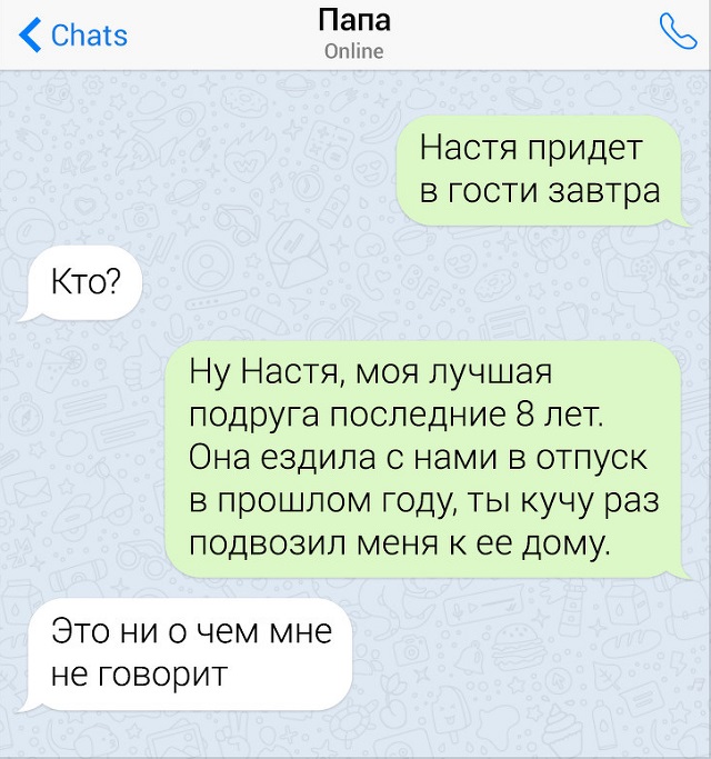 Забавные переписки с родителями Забавные переписки с родителями