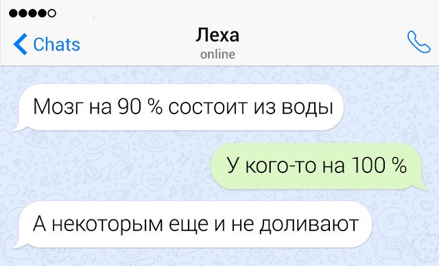 Подборка игривых и остроумных переписок