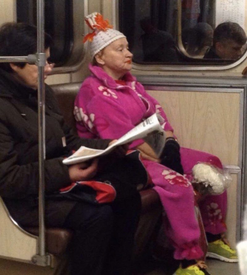 Модники из российского метрополитена