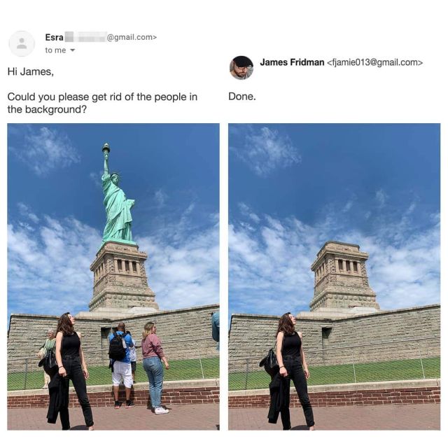 Фотошоп-мастер, который слишком буквально выполняет просьбы клиентов Фотошоп-мастер, который слишком буквально выполняет просьбы клиентов