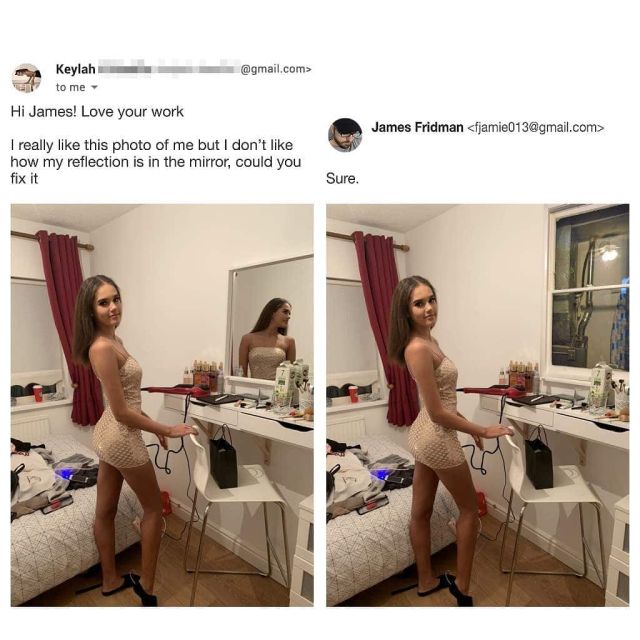 Фотошоп-мастер, который слишком буквально выполняет просьбы клиентов Фотошоп-мастер, который слишком буквально выполняет просьбы клиентов
