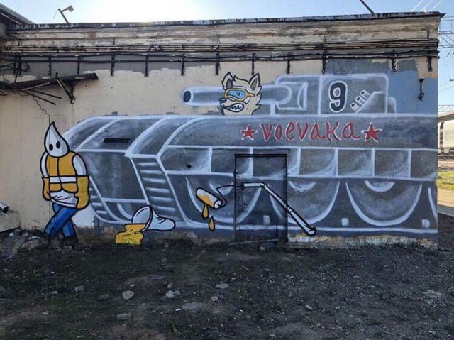 Победа коммунальщиков: Знаменитую граффити-стену на станции МЦК "Ростокино" разрушили