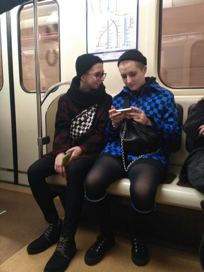 Модники из российского метрополитена
