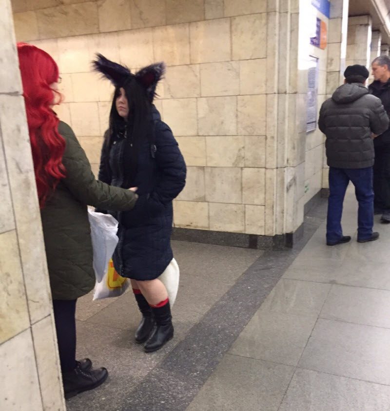 Модники из российского метрополитена