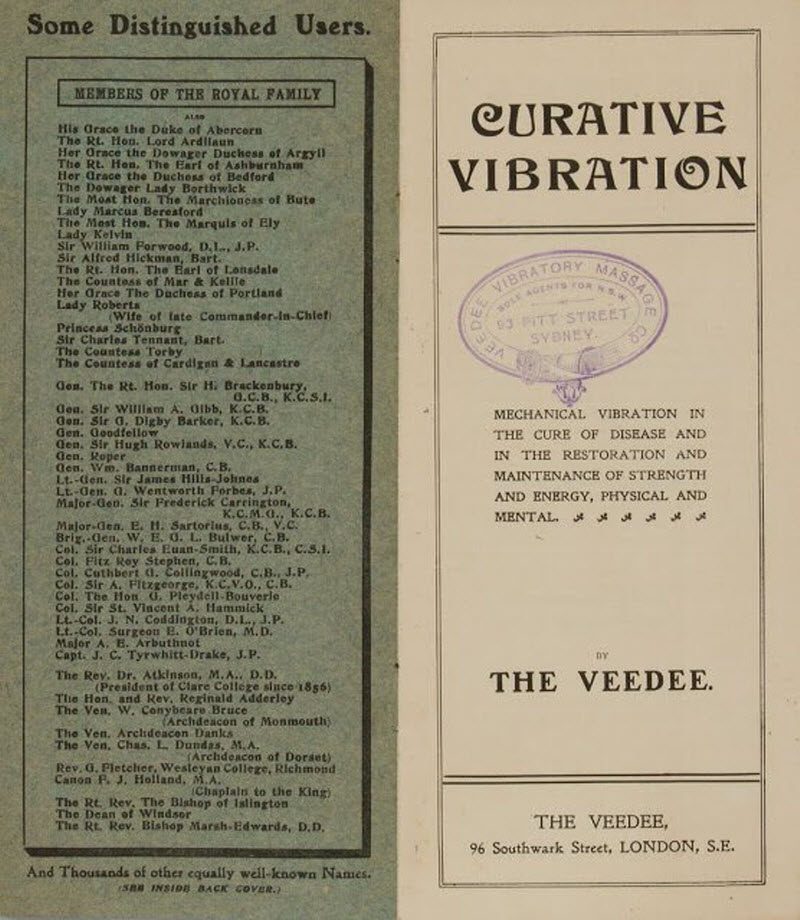 Медицинский вибратор Veedee - одна из первых секс-игрушек в истории Медицинский вибратор Veedee - одна из первых секс-игрушек в истории
