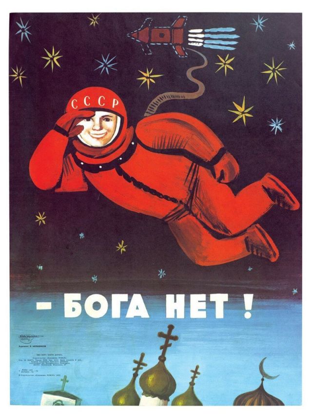 Подборка плакатов из книги "Безбожная утопия: советская антирелигиозная пропаганда"